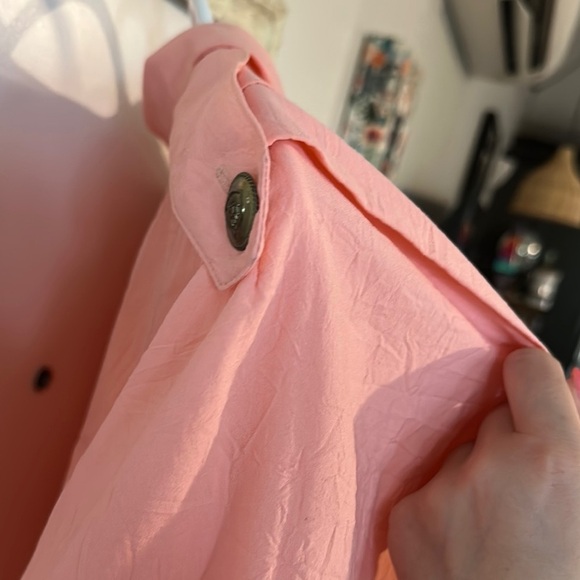 REGAL | Vintage 90’s Spring Coral Button-Up Windbreaker Jacket - Picture 8 of 14